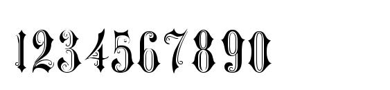 Victorian Gothic One Font, Number Fonts