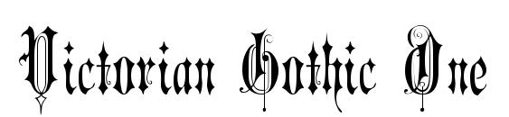Victorian Gothic One font, free Victorian Gothic One font, preview Victorian Gothic One font