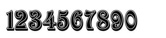Victorian Inline Shaded LET Plain.1.0 Font, Number Fonts