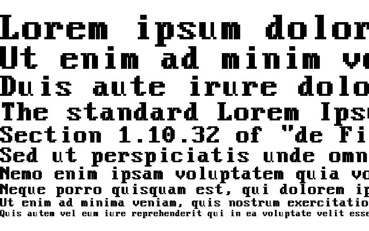 образцы шрифта VideoTerminalScreen Normal Bold, образец шрифта VideoTerminalScreen Normal Bold, пример написания шрифта VideoTerminalScreen Normal Bold, просмотр шрифта VideoTerminalScreen Normal Bold, предосмотр шрифта VideoTerminalScreen Normal Bold, шрифт VideoTerminalScreen Normal Bold