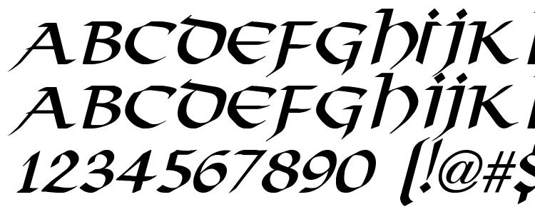 glyphs Viking Normal Italic font, сharacters Viking Normal Italic font, symbols Viking Normal Italic font, character map Viking Normal Italic font, preview Viking Normal Italic font, abc Viking Normal Italic font, Viking Normal Italic font