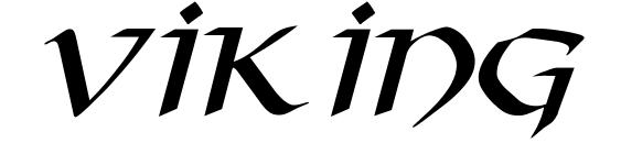 Viking Normal Italic font, free Viking Normal Italic font, preview Viking Normal Italic font