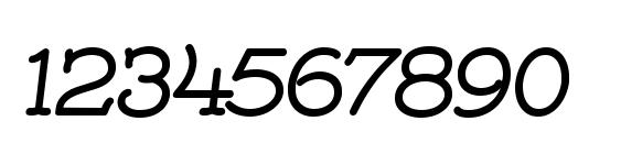 Villa Avgustina Font, Number Fonts