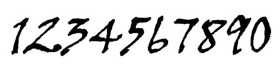 Viner Hand ITC Font, Number Fonts