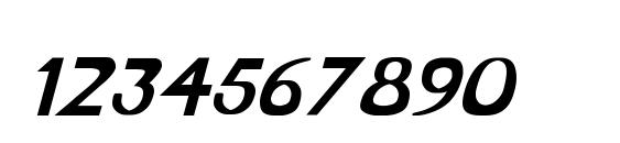 VireoFont Bold Italic Font, Number Fonts