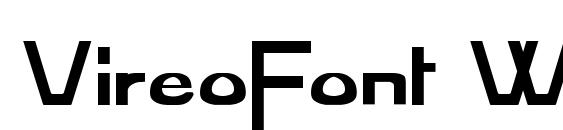 VireoFont Wd Bold font, free VireoFont Wd Bold font, preview VireoFont Wd Bold font