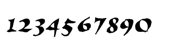Visigoth Font, Number Fonts