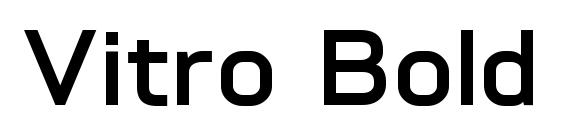 Vitro Bold font, free Vitro Bold font, preview Vitro Bold font