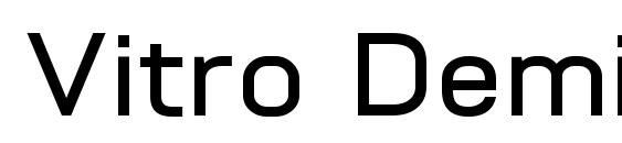 Vitro DemiBold Font