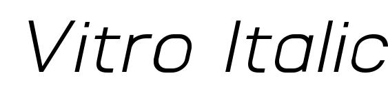 Vitro Italic Font