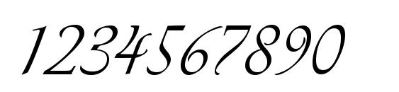 Vivaldi italic Font, Number Fonts