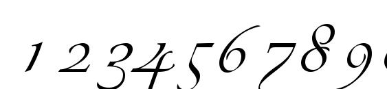 Vivante DTC ITALIC Font, Number Fonts