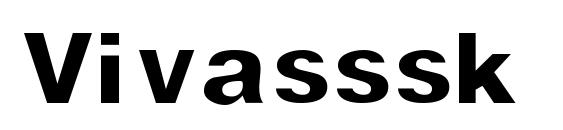 шрифт Vivasssk, бесплатный шрифт Vivasssk, предварительный просмотр шрифта Vivasssk