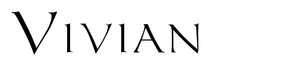 шрифт Vivian, бесплатный шрифт Vivian, предварительный просмотр шрифта Vivian