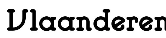 Шрифт VlaanderenRound
