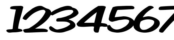 Vocab54 bold Font, Number Fonts
