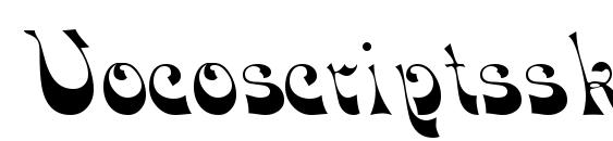 Vocoscriptssk font, free Vocoscriptssk font, preview Vocoscriptssk font