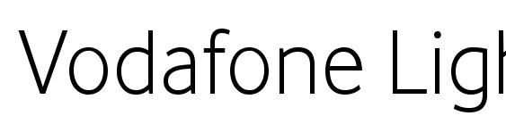 Vodafone Light font, free Vodafone Light font, preview Vodafone Light font