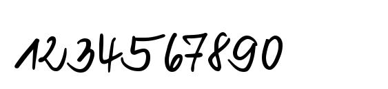 Vogel Handwriting Font, Number Fonts