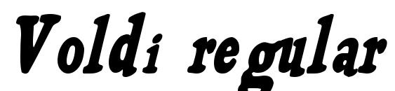 шрифт Voldi regular, бесплатный шрифт Voldi regular, предварительный просмотр шрифта Voldi regular