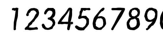 VolkswagenAntique Italic Font, Number Fonts