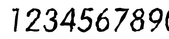 VolkswagenRandom Italic Font, Number Fonts