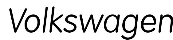 VolkswagenSerial Light Italic Font, Sans Serif Fonts