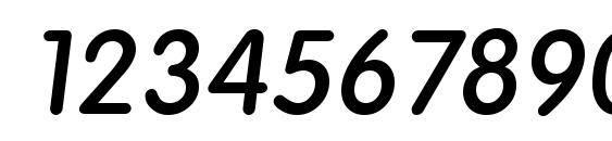 VolkswagenSerial Medium Italic Font, Number Fonts