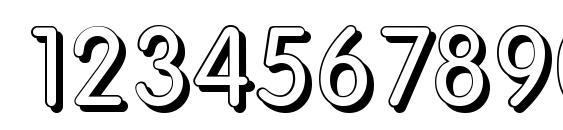 VolkswagenShadow Regular Font, Number Fonts