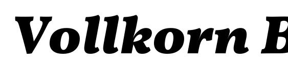 Шрифт Vollkorn Bold Italic