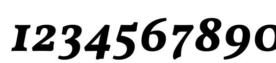 Vollkorn Semibold Italic Font, Number Fonts