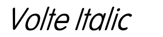 Шрифт Volte Italic