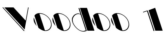 шрифт Voodoo 1, бесплатный шрифт Voodoo 1, предварительный просмотр шрифта Voodoo 1