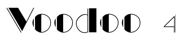 Voodoo 4 font, free Voodoo 4 font, preview Voodoo 4 font