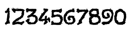 Voodoodollletters Font, Number Fonts