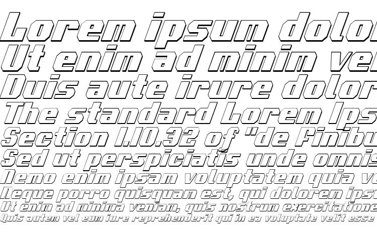 образцы шрифта Voortrekker 3D Condensed Italic, образец шрифта Voortrekker 3D Condensed Italic, пример написания шрифта Voortrekker 3D Condensed Italic, просмотр шрифта Voortrekker 3D Condensed Italic, предосмотр шрифта Voortrekker 3D Condensed Italic, шрифт Voortrekker 3D Condensed Italic