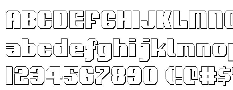 glyphs Voortrekker 3D Condensed font, сharacters Voortrekker 3D Condensed font, symbols Voortrekker 3D Condensed font, character map Voortrekker 3D Condensed font, preview Voortrekker 3D Condensed font, abc Voortrekker 3D Condensed font, Voortrekker 3D Condensed font