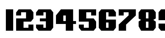 Voortrekker Condensed Font, Number Fonts