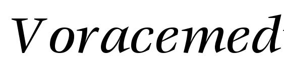 Voracemediumssk italic font, free Voracemediumssk italic font, preview Voracemediumssk italic font
