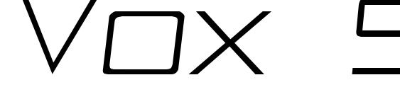 Vox Slanted font, free Vox Slanted font, preview Vox Slanted font