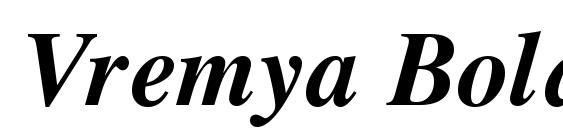 Шрифт Vremya Bold Italic