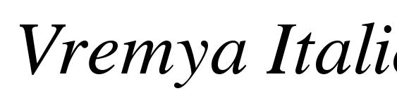 Vremya Italic Font, Beautiful Fonts