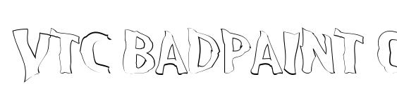 Vtc badpaint outline Font