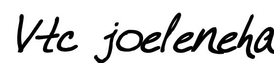 Vtc joelenehand bold italic font, free Vtc joelenehand bold italic font, preview Vtc joelenehand bold italic font