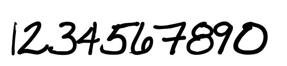 Vtc joelenehand bold Font, Number Fonts