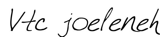 Vtc joelenehand regular italic Font