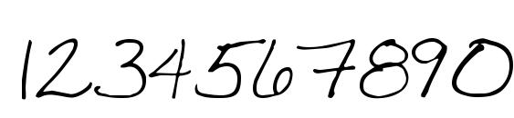 Vtc joelenehand regular Font, Number Fonts