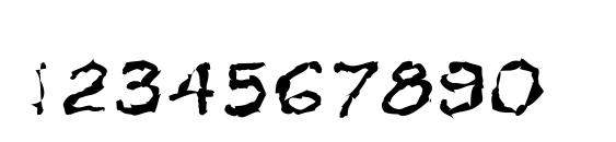 Vtc krinkle kut regular Font, Number Fonts