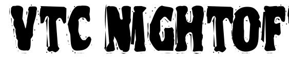 Vtc nightoftheooziedeadcaps font, free Vtc nightoftheooziedeadcaps font, preview Vtc nightoftheooziedeadcaps font