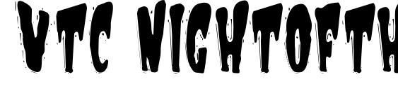 Vtc nightofthewackeddead Font, TTF Fonts